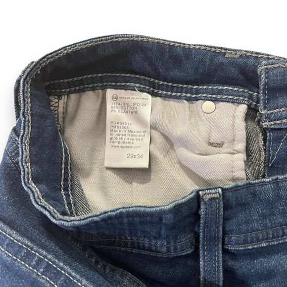 NWT AG Adriano Goldschmied Jeans Mens 29X34 The Graduate Tailor Leg Blue $235 - Picture 9 of 9